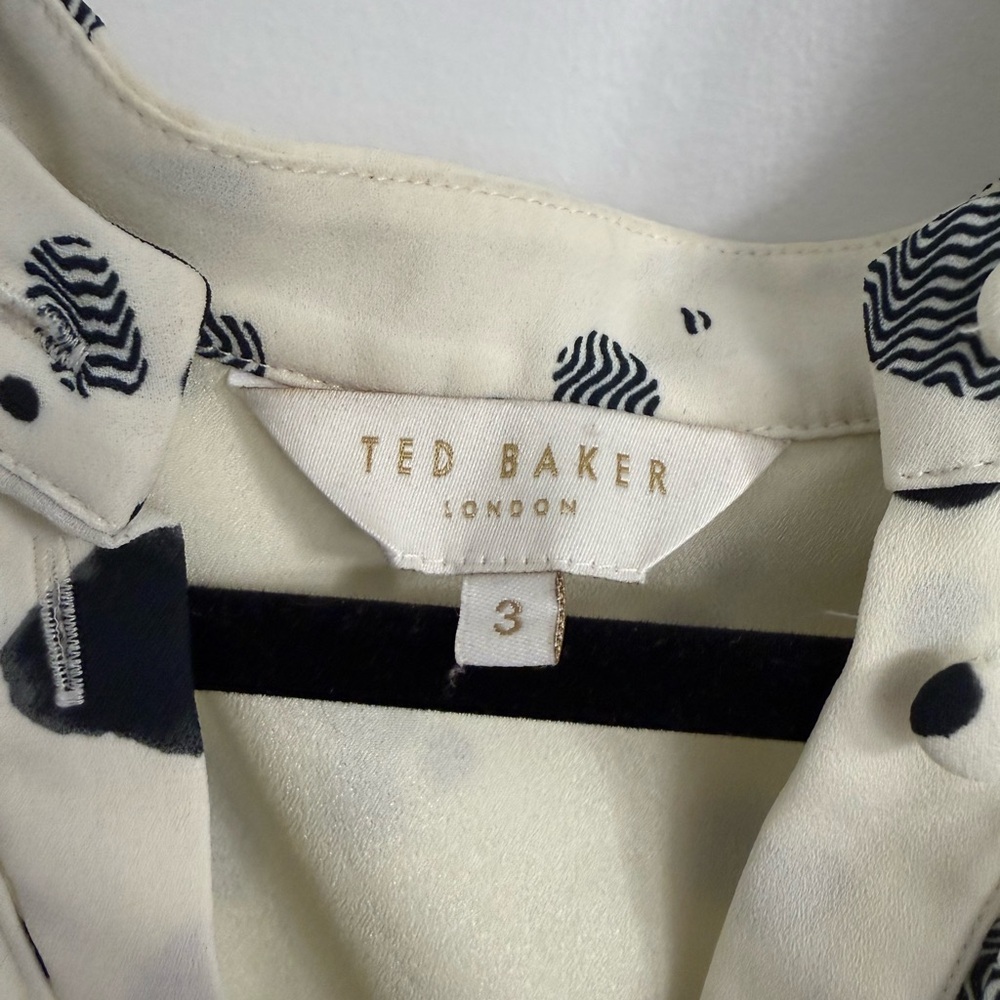 Ted Baker Cream and Black Maxi Dress - Picture 3 of 5